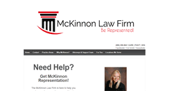 Desktop Screenshot of mckinnonlaw.com